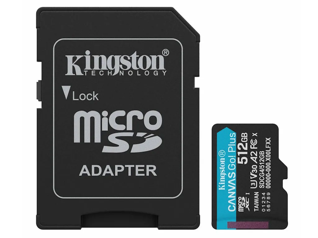Kingston Memorijske kartice KINGSTON SDCG4/512GB/Canvas Go! Plus/microSD/200/160MB/s/+adapter Slika 1